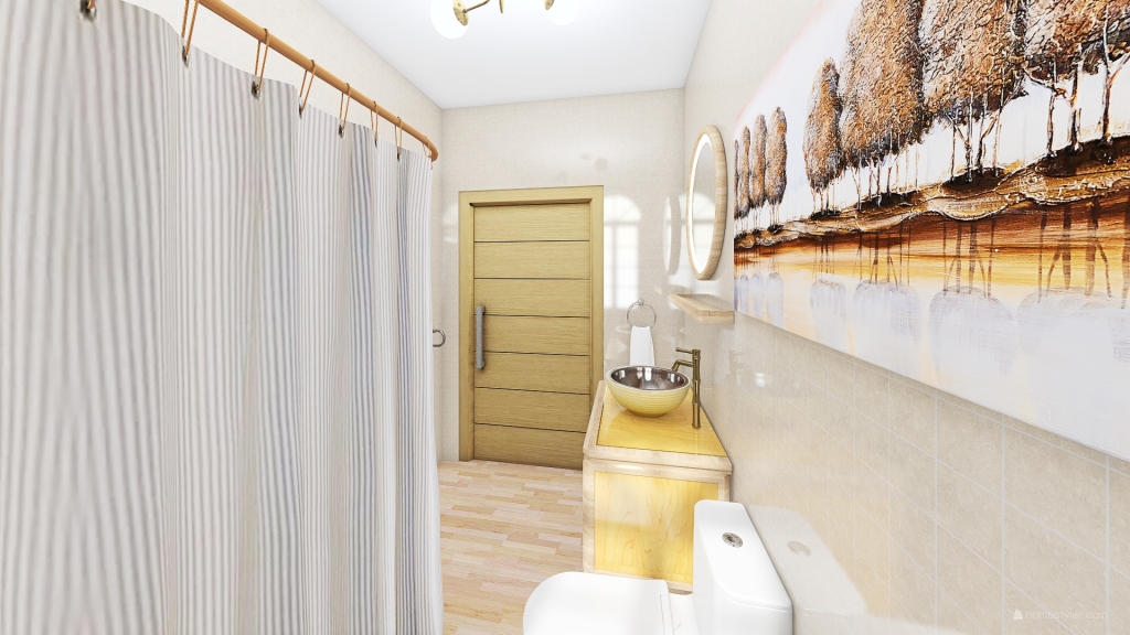 Main Bathroom 3d design renderings