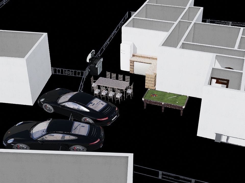 Planta Casa 3d design renderings