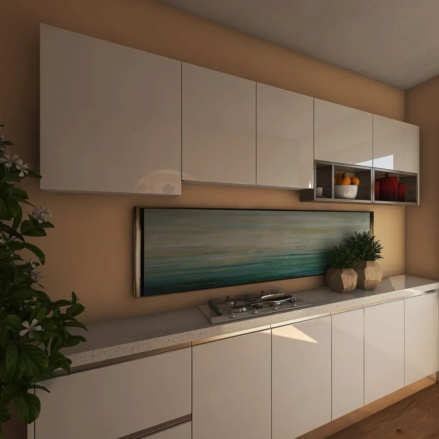 sunset Kitchen 3d design renderings