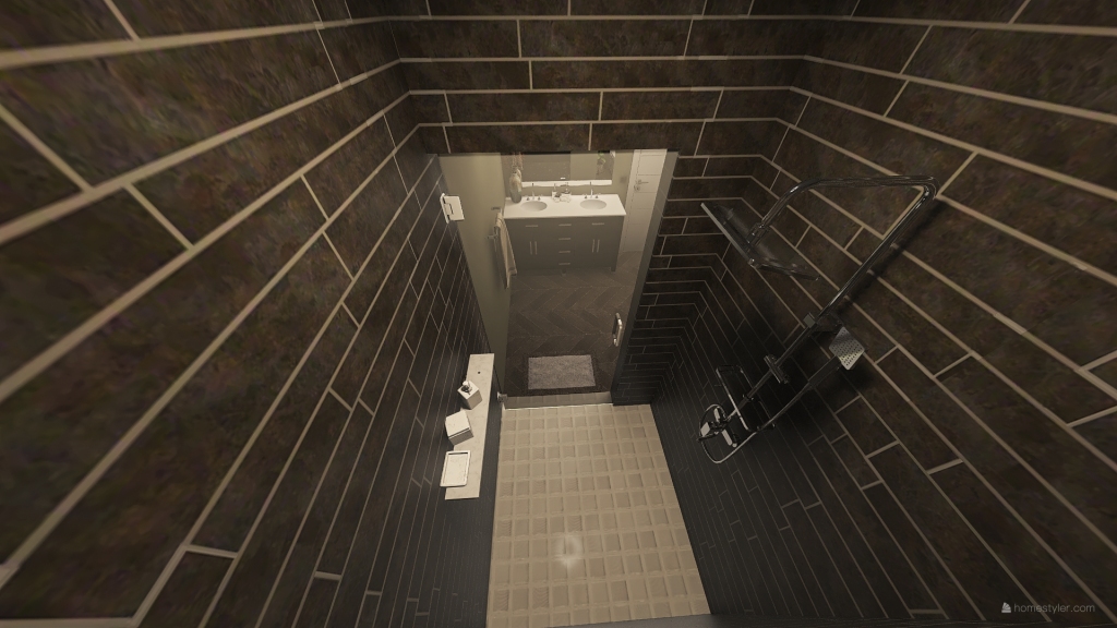A Modern Bathroom 3d design renderings