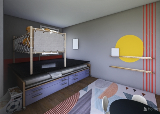 Leslie Kids bedroom Design Rendering