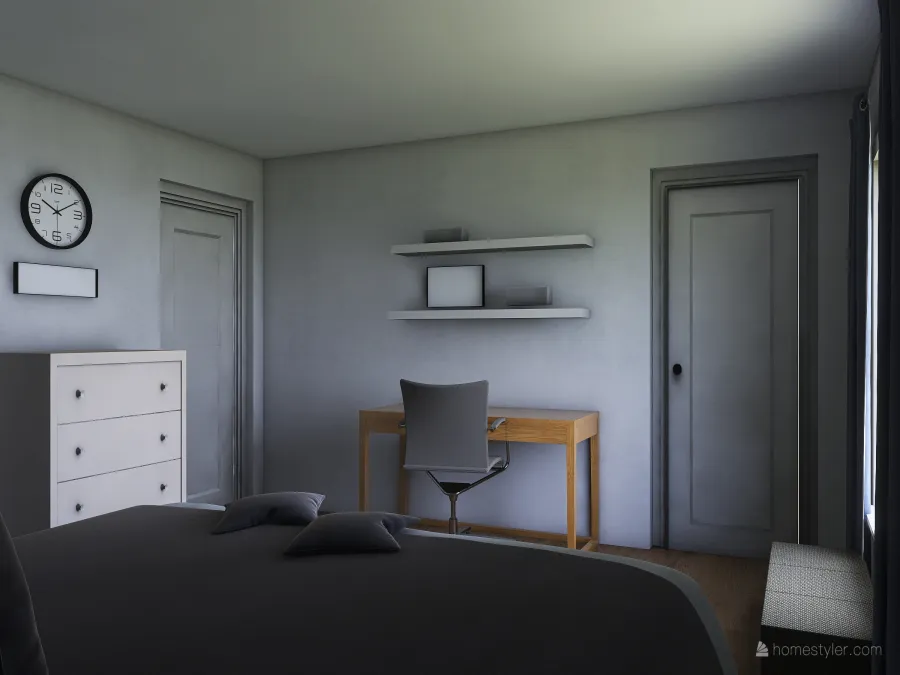 Luc's Bedroom 3d design renderings