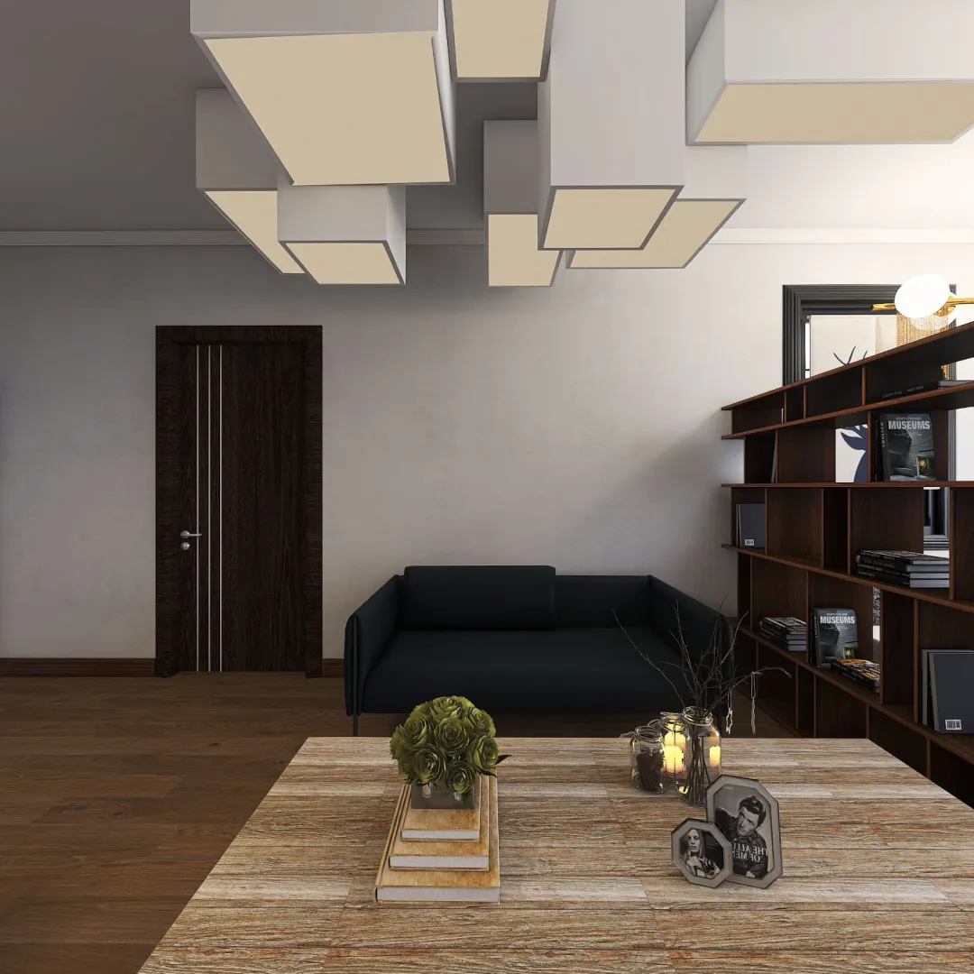 Modern Studio Apartment 3d design renderings