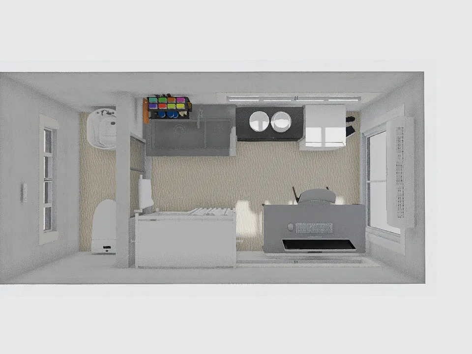 Minimalist Loft 2 3d design renderings