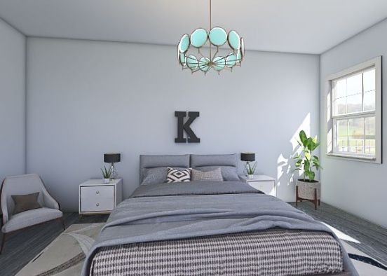 esthetic bedroom Design Rendering