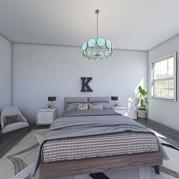 esthetic bedroom 3d design renderings