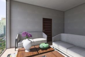 Modern Top Floor Apartment Design Rendering