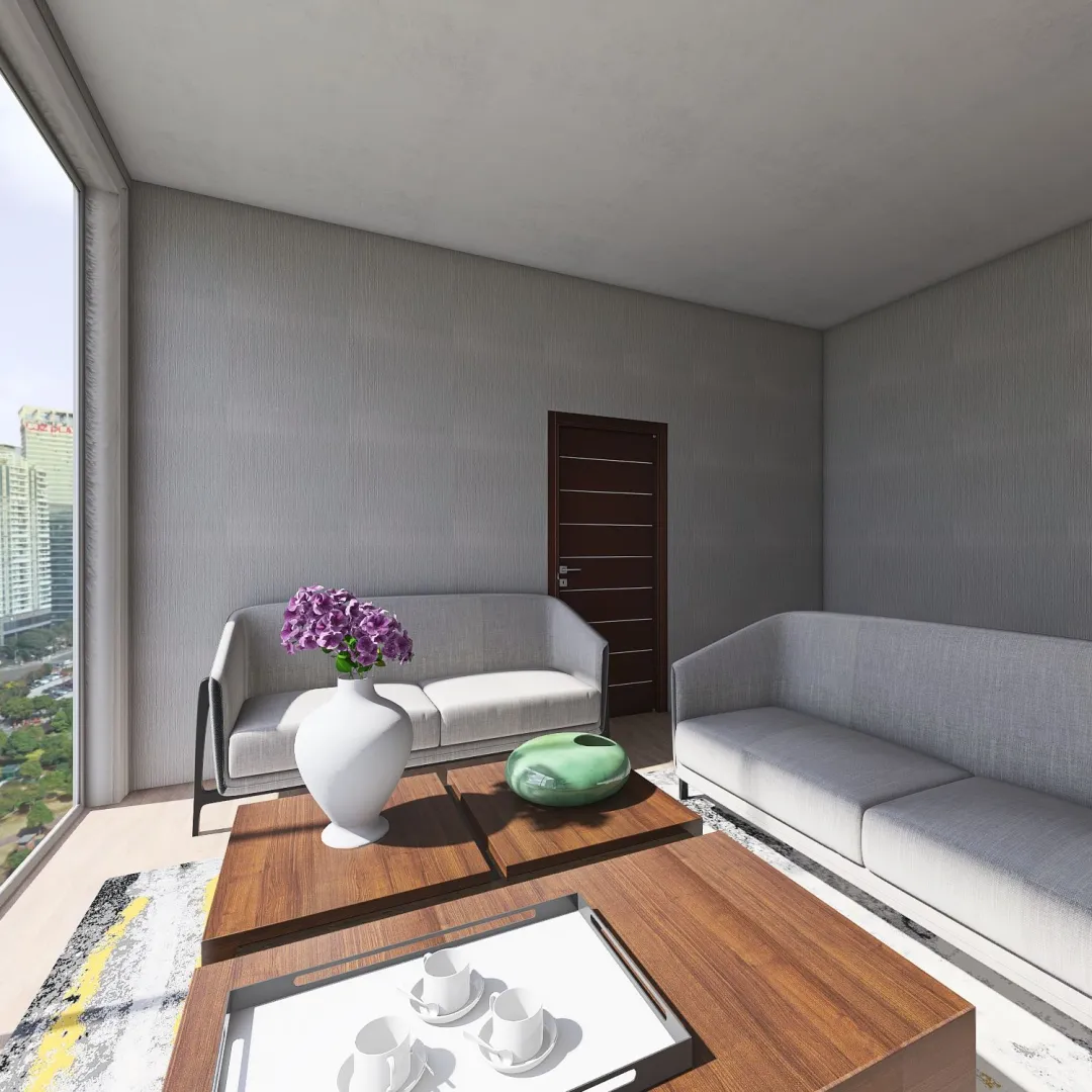 Modern Top Floor Apartment 3d design renderings