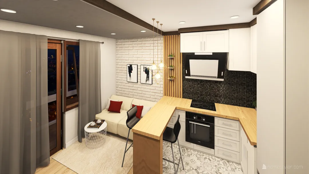 кухня Ксюши2 3d design renderings