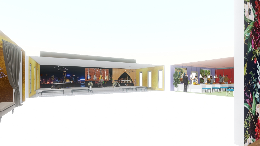 exhebition centre 3d design renderings