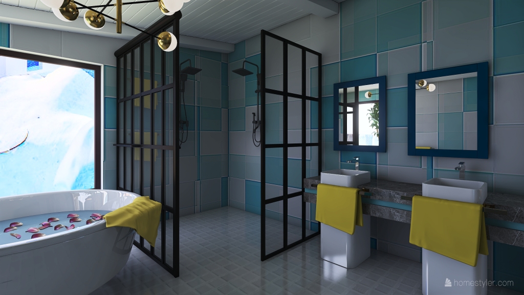 Bedroom 3 Bathroom 3d design renderings
