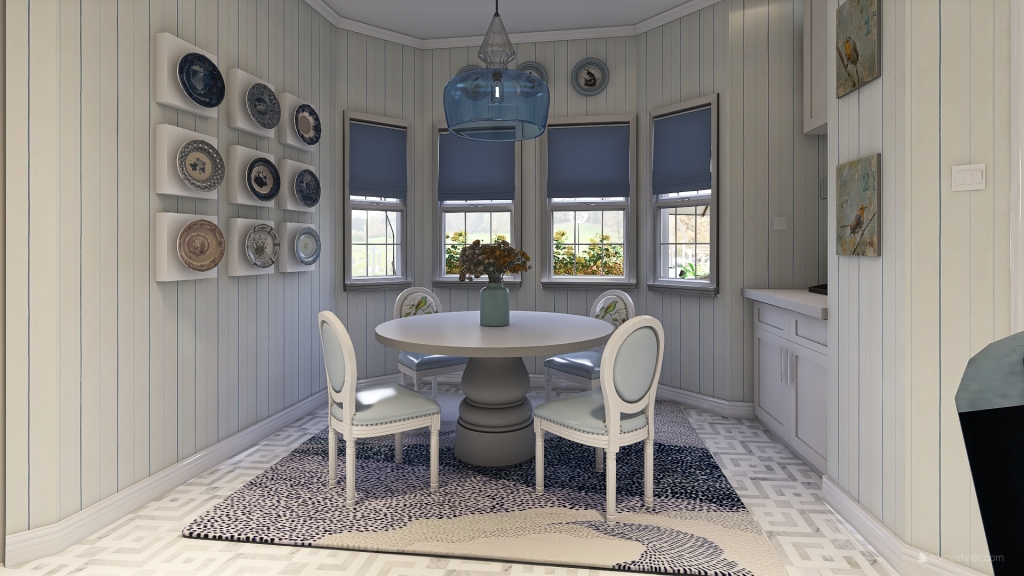 ArtDeco Contemporary Traditional Farmhouse Grey Beige Kitchen 3d design renderings