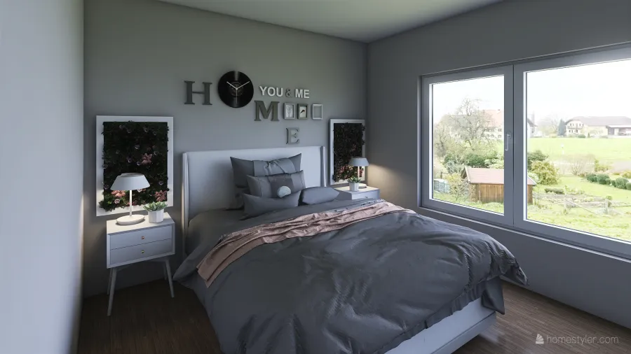 Master Bedroom/Guest Bedroom 3d design renderings