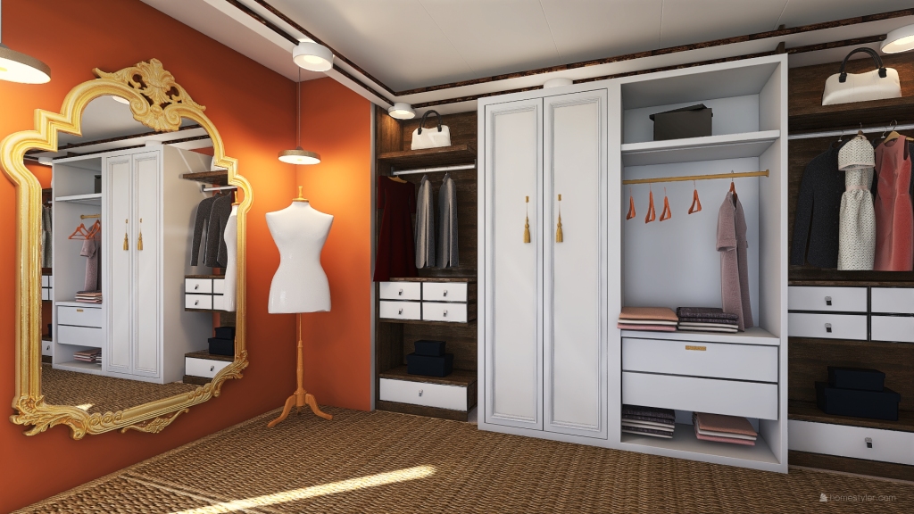 Wardrobe 3d design renderings