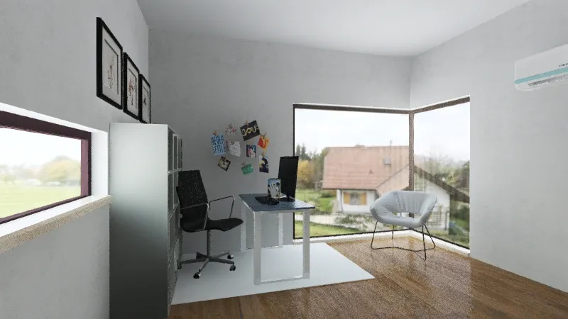 My Home office 3d design renderings
