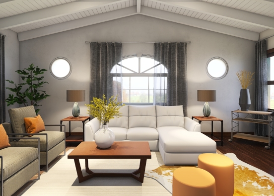 Mia He - Living Room Design Rendering