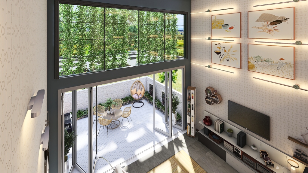 Loft 2 plantas 3d design renderings
