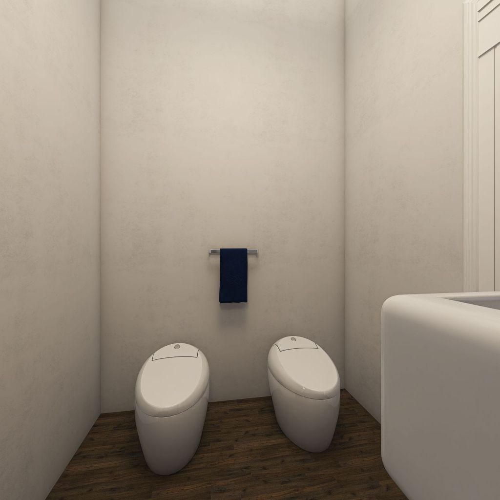 Service Bathroom 3d design renderings