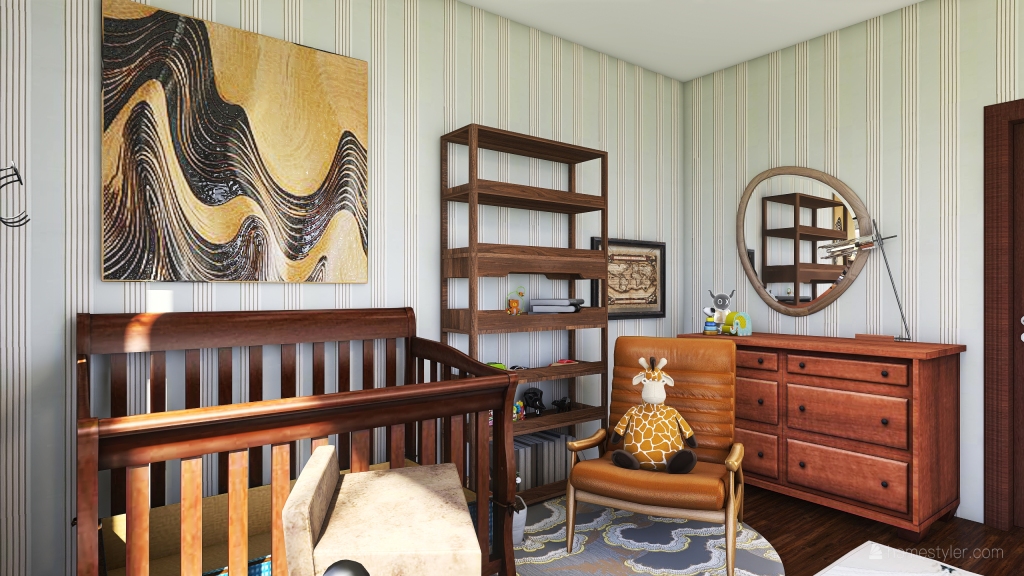 nursery 3d design renderings