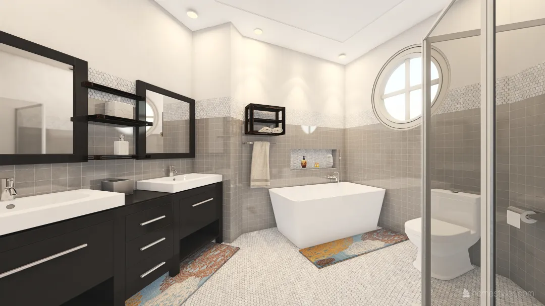 Jaine master bath 3d design renderings