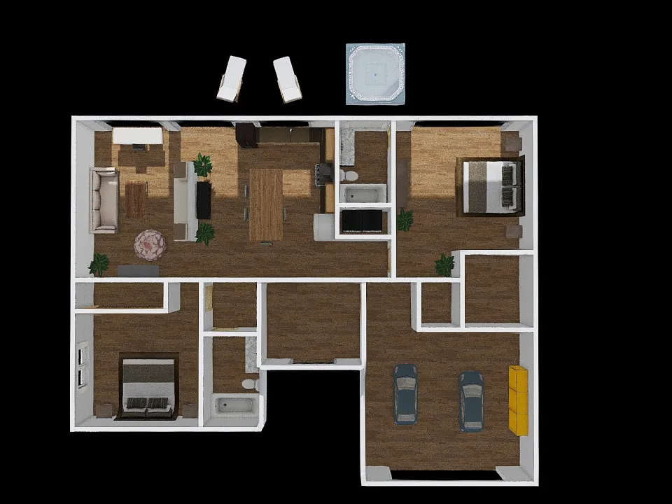 Dream House - Condensed 3d design renderings