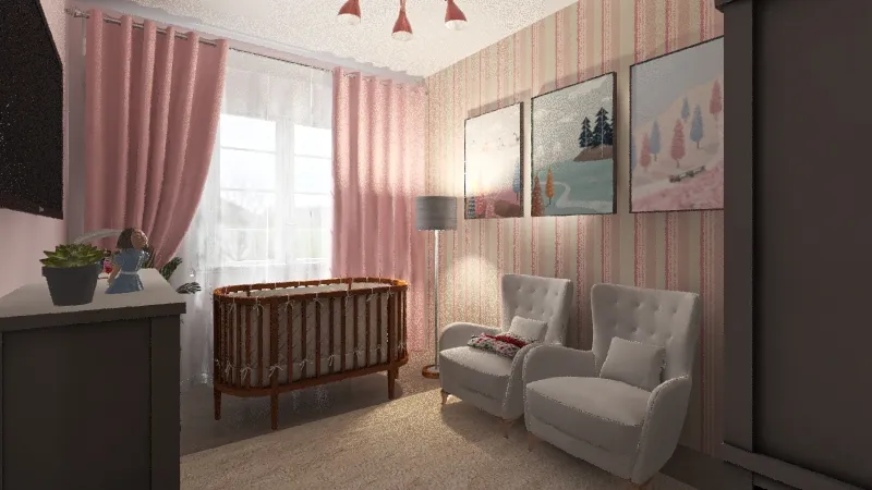 Dormitório Infantil 3d design renderings