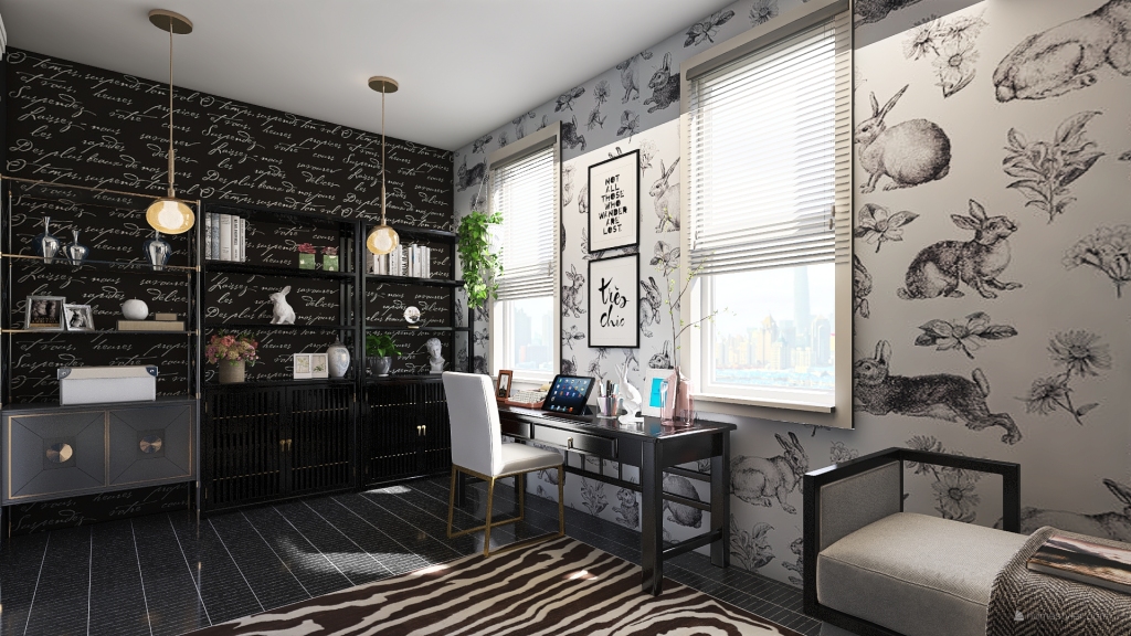 Office 3d design renderings
