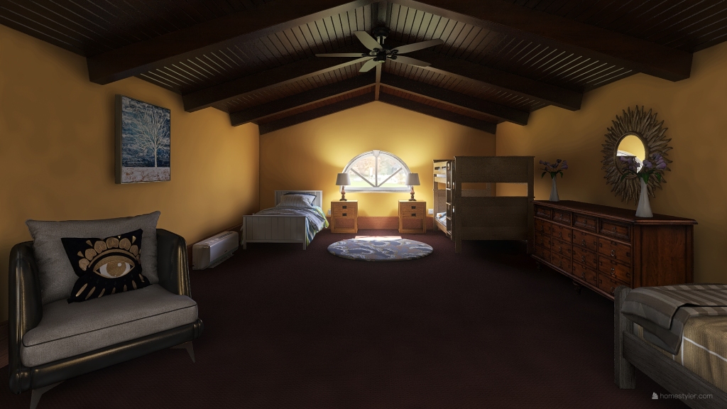 Loft Room Dream Cab 3d design renderings