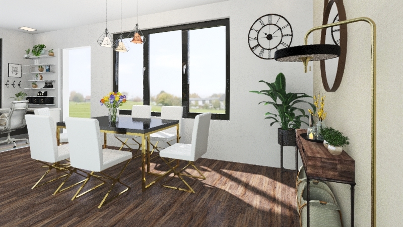 Dining Room_1 3d design renderings