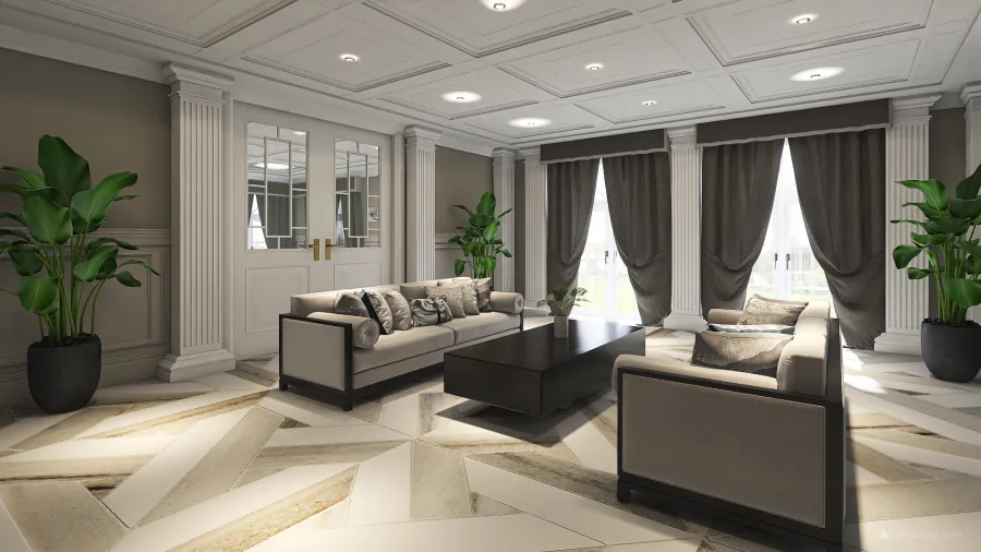 Living Room5 3d design renderings