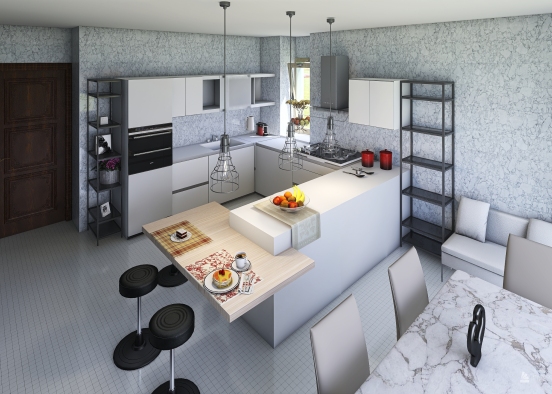 Cucina 2 by Febal Design Rendering