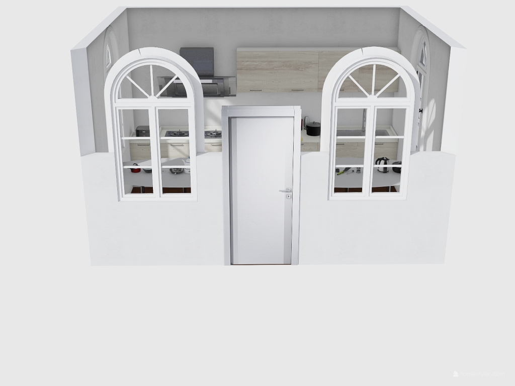 Sala de Culinária 3d design renderings