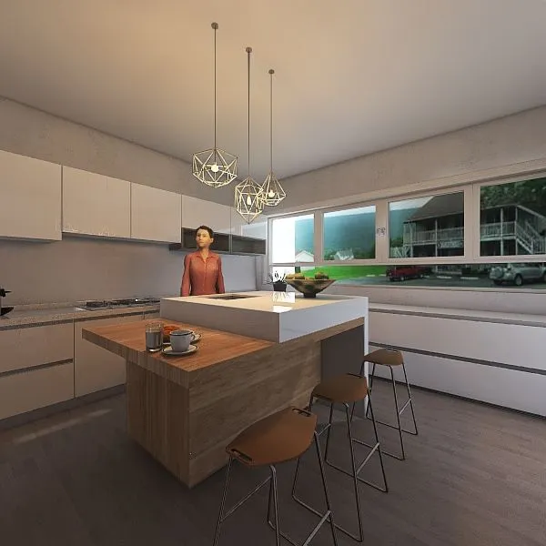 cocina MANU 3d design renderings