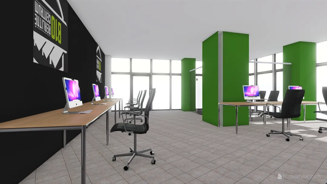 Kancelária - Krížna 3d design renderings