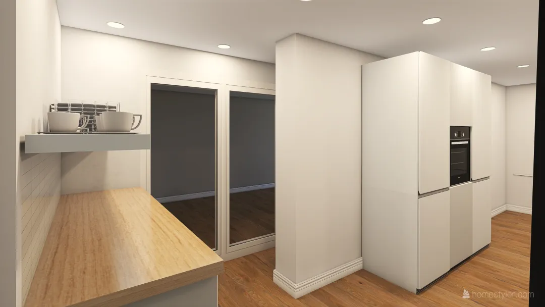 Kitchen changed 3d design renderings