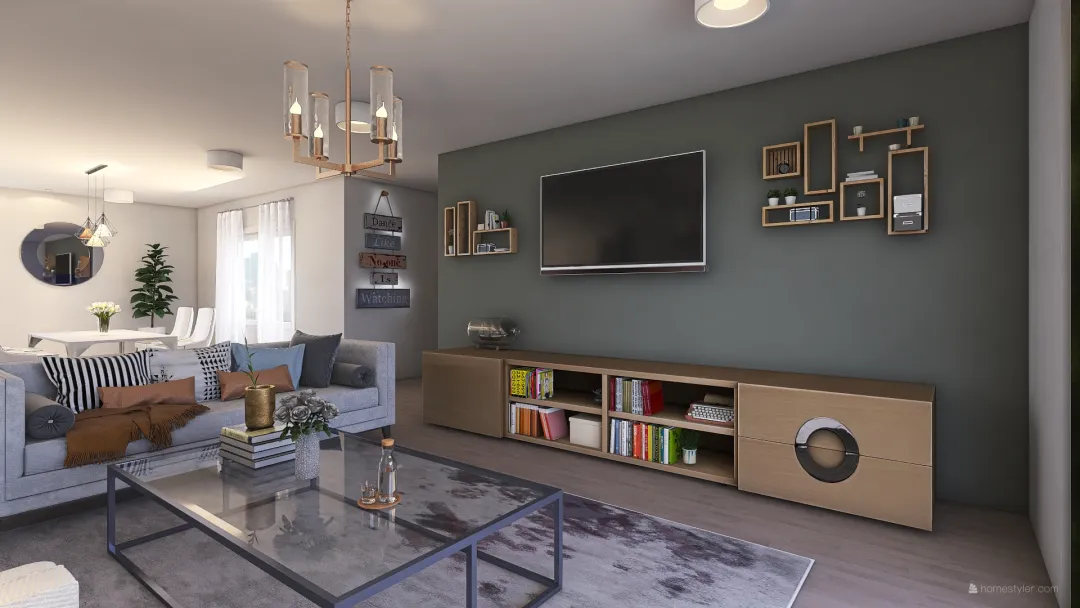 Simple Apartment 3d design renderings