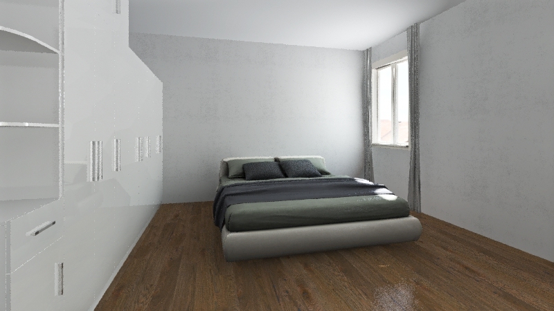 camera da letto VIA VARESE 3d design renderings
