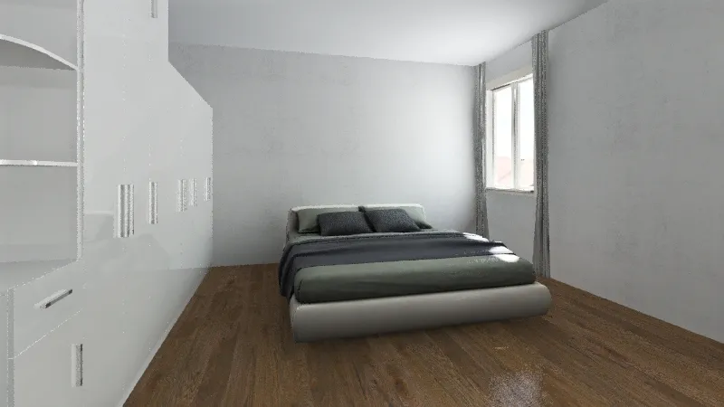 camera da letto VIA VARESE 3d design renderings