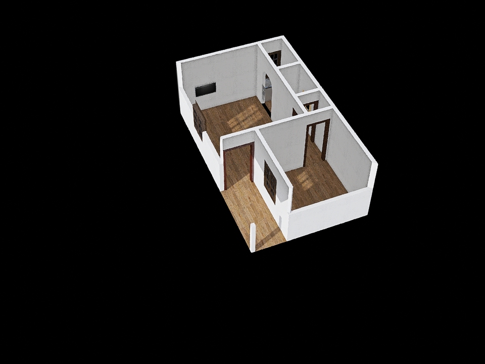 Kathama 1 Bedroom 3d design renderings