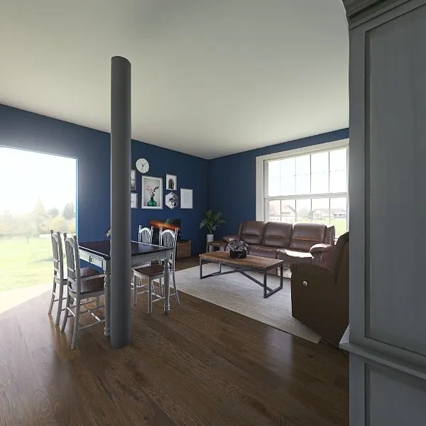 Rachel's Living Room 3d design renderings