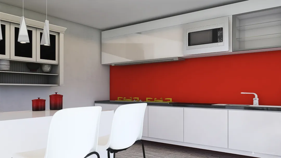 Showy Kitchen 3d design renderings