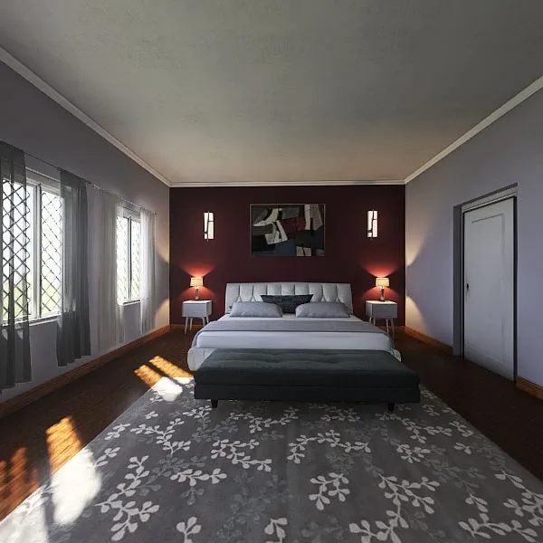 bed room Template3 3d design renderings