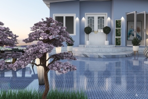 The Blue house Design Rendering