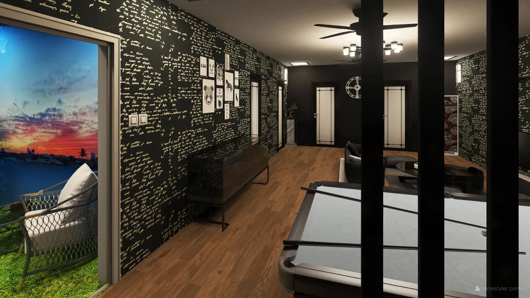 5 marla basement 3d design renderings