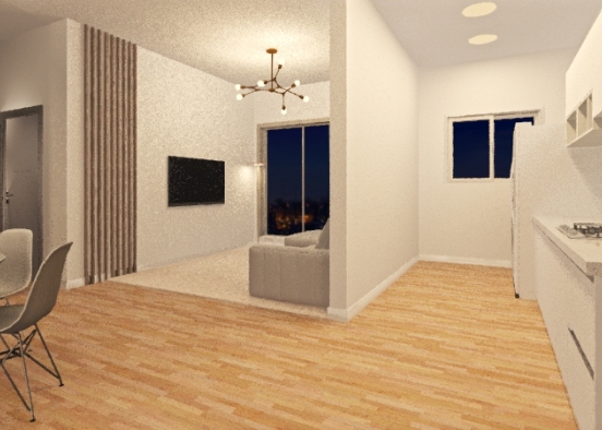 Apartamento Minimal Design Rendering