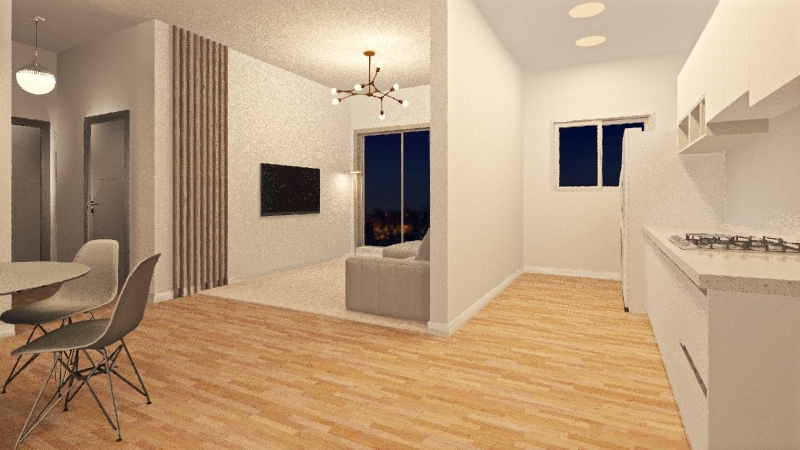 Apartamento Minimal 3d design renderings