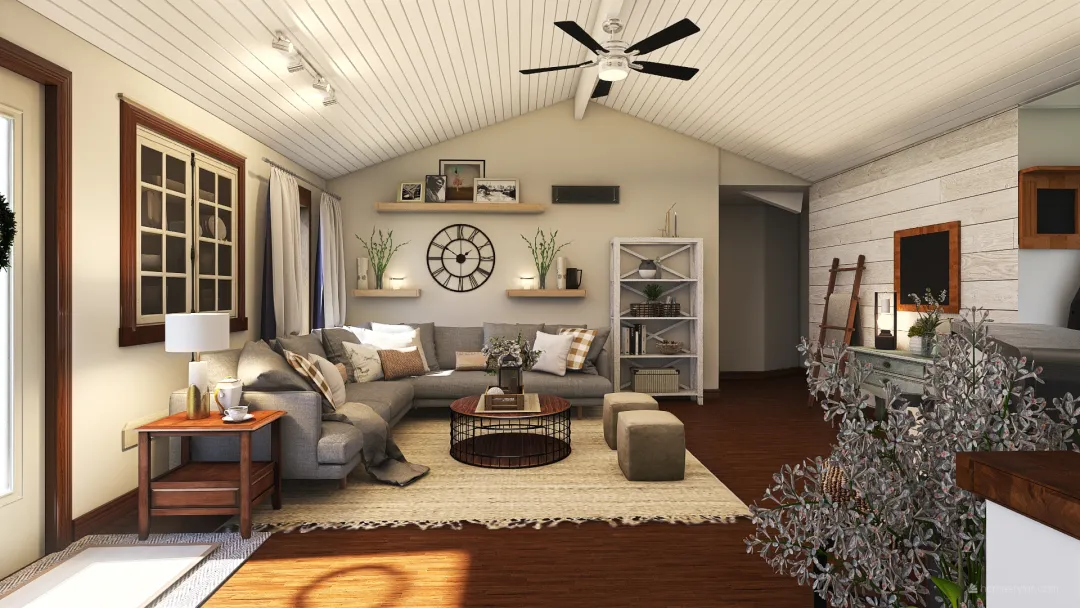 Sam's living room 3d design renderings