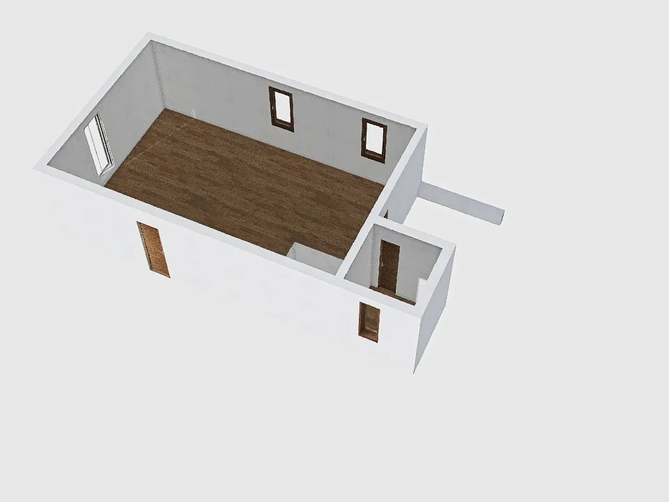 Casinha 3d design renderings