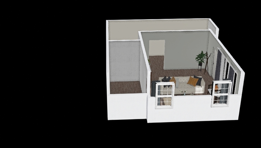 Farm Living Room not completed yet  3d design picture 62.57