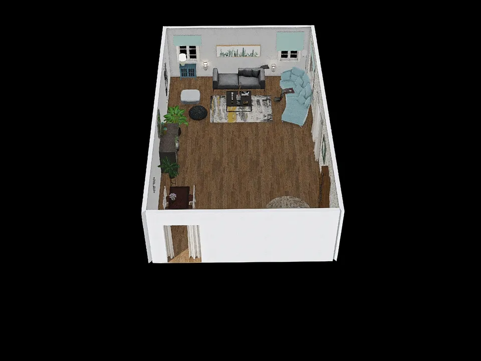 Multi family room 3d design renderings